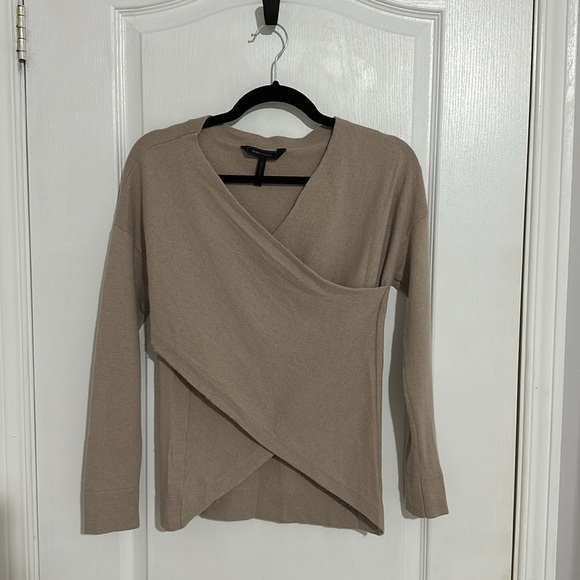BCBG CROSS WRAP SWEATER - Picture 2 of 4